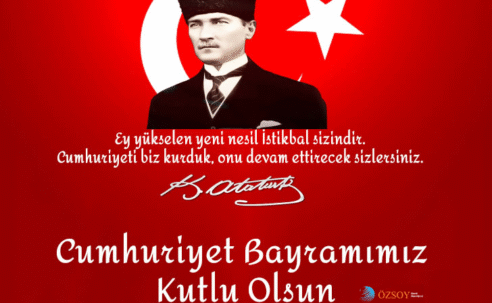 29 Ekim Cumhuriyet Bayramımız kutlu olsun.